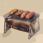 화로 접이식 불멍 석쇠 화로대 296 : 별빛상회Mall