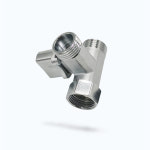 철물팩토리 온오프 황동 T밸브 수도 어댑터 연결 부속 욕실 수전 티밸브 T벨브 T : 철물팩토리