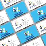 계단청소 입주청소명함 단면 비코팅 욕실소독 방역 제작 500매 인쇄 : 디자인더블비