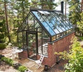 에버가든 시크릿 타이니 하우스 온실정원 유리온실 이동식 주택 농막 농가주택 세컨하우스 : 하우시스오느른