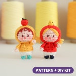 [코바늘 DIY] 쁘띠돌스 뜨개질 뜨개 코바늘 인형 키링 키트 패키지 : 바이브리