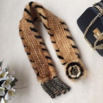 밍크숄 망토 판쵸 케이프 목도리 스카프 여성 겨울에 여성을위한 꽃과 패션 니트 퍼 여러 가지 빛깔의 넥타이 스카프 : 루카스위너스