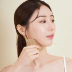 놋향 방짜유기 괄사 하트 마사지기 얼굴 바디 두피 마사지 림프순환 : 놋향
