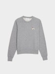 메종키츠네 여성용 W Dressed Fox Patch Adjusted Sweatshirt Grey Melange JW00319KM0001_H150 : SELLRAREGOODS