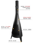 펜션 화로대 캠핑 야외 숯불화로 화목난로 미니 모닥불 개인 불멍 화로숯 실외 굴뚝 : 에스에이치 플랫폼