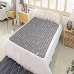 해든마루 전기요 줄무늬 원형 그레이 슈퍼싱글 워셔블 : 가전도매