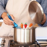 미끄럼 방지 실리콘 냄비 뚜껑 홀더  내열성 스토퍼 커버 손잡이 내구성 있는 주방 도구 : 세화스토어