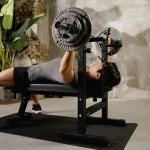 멜킨 벤치프레스 가정용 접이식 벤치 플랫 평벤치 헬스 덤벨 볼튼 운동 기구 : 멜킨스포츠