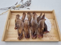 바론펫푸드 강아지 수제간식 흑염소통귀껌 10p 대용량 : 바론펫푸드