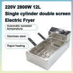 감자 업소용 기 치킨 가정용 전기 2800W 12L 테이블 타입 스테인레스 스틸 프라이 서양 주방 기계 프라이드 : GJ잡화점