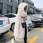 무스탕 여자 모피 울 양털 리얼 핸드메이드 양모신제품 인조 렉스 토끼 헤어 코트 여성용 H2664, 두꺼운 후드 지퍼 긴 플러시 재킷, 느슨한 외투... 