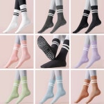 에멜강스 필라테스 양말 요가 니삭스 미끄럼방지 논슬립 롱삭스 3켤레 세트 : 에멜강스