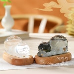 [다도 차총 인테리어 소품] 예향원 수정유리 고양이 찻자리 데코레이션 E-9551 : 예향원