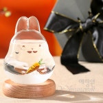[다도 차총 인테리어 소품] 예향원 수정유리 토끼 찻자리 데코레이션 E-9550 : 예향원