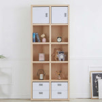 키높이 5단책장 하부 서랍장 여닫이 선반 수납장 800 : 햇 빛 몰