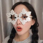 크리스마스 파티안경 용품 소품 눈꽃 안경 : 파티어라운드