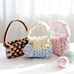 101도 자이언트얀 핸드니팅 방석 가방만들기 패브릭 500g 화이트 : 101도