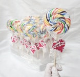 롤리팝 50g (박스) 무지개 막대 사탕 180개 도매 캔디 할로윈 단체 학교 크리스마스 : 믿고먹고