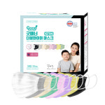 굿매너 KF94 덴탈마스크 국산 귀편한 비말 차단 마스크 50매 9가지 컬러 더블와이어 : 유에이미-미즈라인