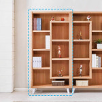 키높이 전면 책장 높은 서재 거실 책꼿이 수납함 : 햇 빛 몰