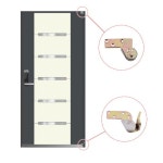 철제 방화문용 힌지 아파트 빌라출입문 좌측형 우측형 : 쇳대마을