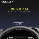 EANOP M40 OBDII HUD 자동차 헤드업 디스플레이 OBD2 앞 유리 속도 프로젝터 보안 경보 수온 과속 RPM 전압 : 홍홍 369