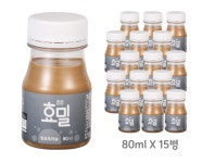 효밀 발효흑마늘 [ 80ml 15병 ] .. 김치유산균 콩발효원액, 발효흑마늘 강화 / 프로바이오틱스+프리바이오틱스+포스트바이오틱스 함유 식품 : 효밀