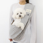 이츠독 캥거루 스마트 슬링백 (블랙진) 강아지 고양이 이동가방 앞가방 슬링 : 펫아지트