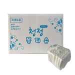 업소용 물티슈 1200매 대용량 식당용 개별포장 압축 코인 티슈 : 주식회사 청정산업