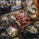 디바디바 아이언 석쇠 바베큐그릴 캠핑 직화 불판 무쇠 숯불 그릴 : 그릴랜드