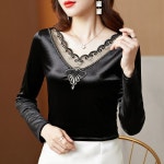 댄스복 라틴 라인 긴소매 화려한 에어로빅복 줌바복 가죽 M009 : sunnny1004