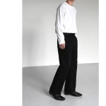 Rivet Black Denim,남자 블랙 흑청 세미와이드 일자 와이드 데님 진 팬츠 : 프롬투미