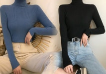 흰색목폴라 골지폴라티 이너폴라티 골지목 검정 : 복리상회