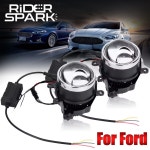 안개 조명 포드 포커스 2 3 MK2 MK3 Fiesta/Renault/Mitsubishi/Subaru 튜닝 PTF Bi-LED 렌즈 3.0 3939hyperboloid Proj : 홍홍 369
