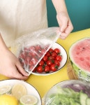 밴드형 음식물 보관 비닐랩(일회용 100매) : 벨르홈