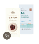 [설성목장] 한돈 / 한우 육포 X3팩 묶음 : 설성목장