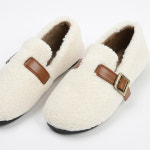 2컬러 1.5cm 로우힐 안감퍼 버클 플랫슈즈 GS-10683 : 제이투백