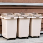 원터치 오픈형 대용량 분리수거함 2종 사이즈 쓰레기통 솔보 휴지통 30L 3개 세트 : DSCarCare