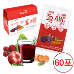 내몸에 조은 ABC주스 100ml 60포 클렌즈 쥬스 사과 비트 당근 착즙 에이비씨 빼빼 : 건전스낵 다이어트당뇨환자몰
