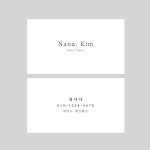 비즈니스명함 심플디자인 : 디자인써클