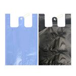 얇은 손잡이 마트 봉투 비닐 벌크 미니 소형 검정 봉지 100매 : chakhanstore