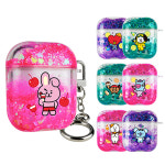 BT21 돌체 블링 아쿠아 에어팟 1 2 호환 케이스 방탄굿즈 방탄소년단 라인프렌즈 : 더비츠로