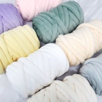 자이언트얀 가방 만들기 벨벳 실 핑거니팅 망고 뜨개 베이직1kg : 미니겟