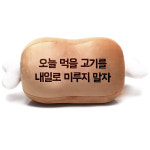 기프트앤돌 대형 고기인생 레터링 쿠션 애착 모찌 봉제인형 50cm : 주식회사 기프트앤돌