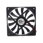 SXDOOL-초박형 팬 1 개 15mm 슬림한 120x120x15mm 12cm 120m DC 12V 2 핀 2200RPM 강력한 컴퓨터 냉각 팬용 : YOUNG-MAN
