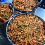 [안성8미 맛집 선정] 남산고을 매운 고기 당면 들어간 김치만두 1kg 택배 : 남산고을