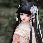 전통 구체관절인형 구관 가발 6 스케일 BJD 인형 가발 고대 의상 의상 소품 : 오다직구