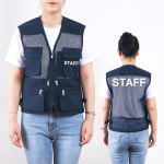 소망사 스태프조끼 STAFF 양면인쇄 문구추가 : 조이티