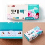 위생팩 소 100매 일회용봉투 뽑아쓰는비닐 : 못난이가게