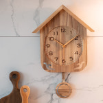 국산 플라이토 엔틱 무소음 추 벽시계 인테리어 벽걸이 거실 사무실 우드 디자인 벽시계 : 지성아이엔씨